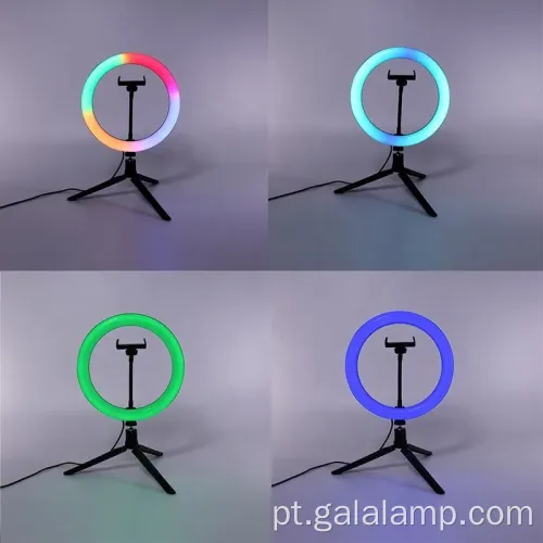 Luz de anel RGB profissional para YouTube e maquiagem